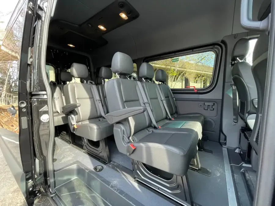 Air-conditioned private van with roomy seats for family transfers