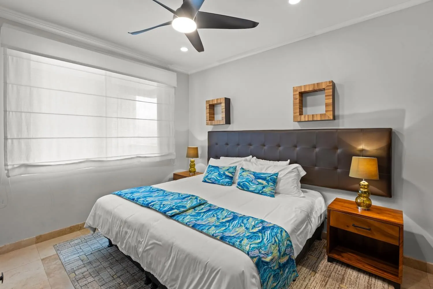 Third bedroom with king bed at The Palms 1002
