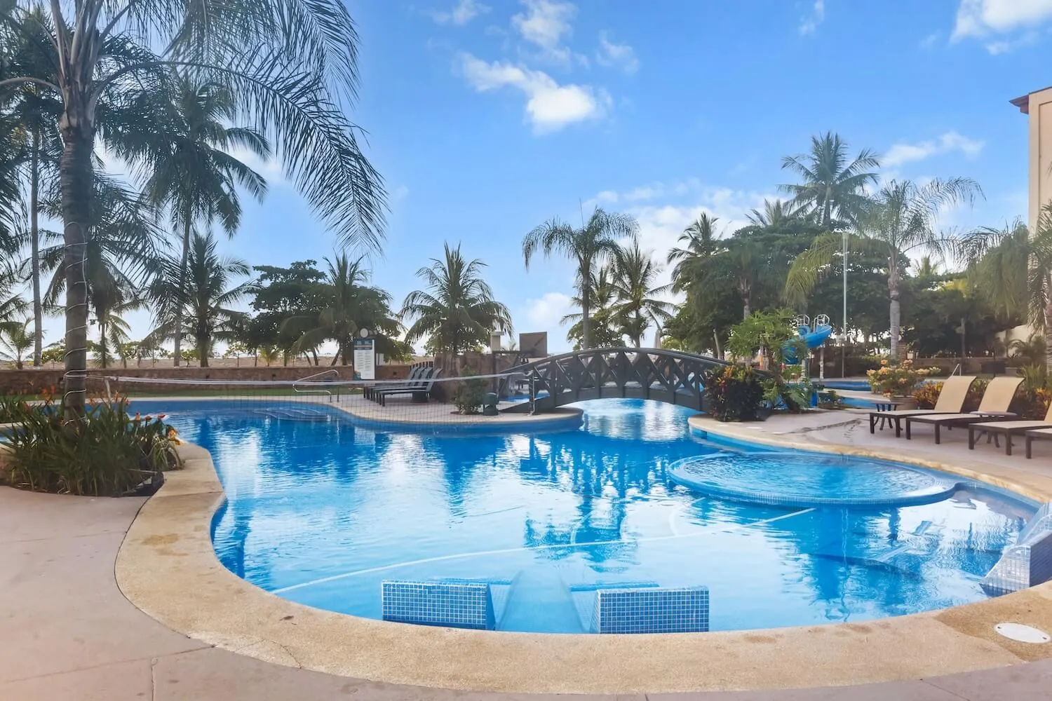 Croc's Resort pool beside The Palms