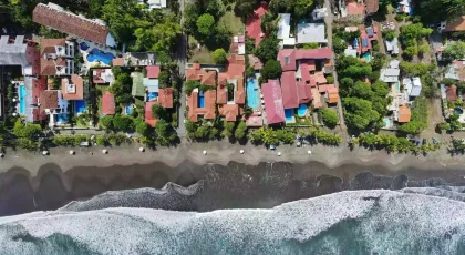 a Picture of Beachfront Vacation Rentals in Jaco Costa Rica (Aerial Drone View)