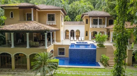 Aerial view of Casa Zafiro vacation rental in Los Sueños Resort Costa Rica