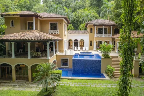 Aerial view of Casa Zafiro vacation rental in Los Sueños Resort Costa Rica