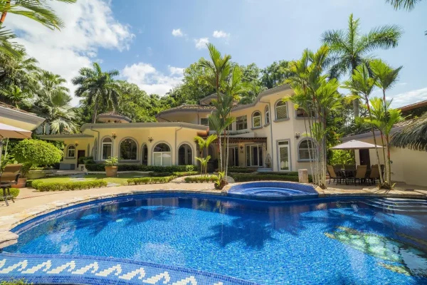 Back facade of Harmon House vacation rental in Los Sueños Resort Costa Rica