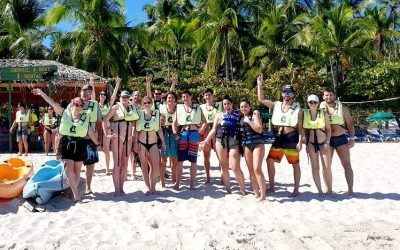 A Costa Rican vacation group enjoying a tour included in their Jaco Vacation Packages